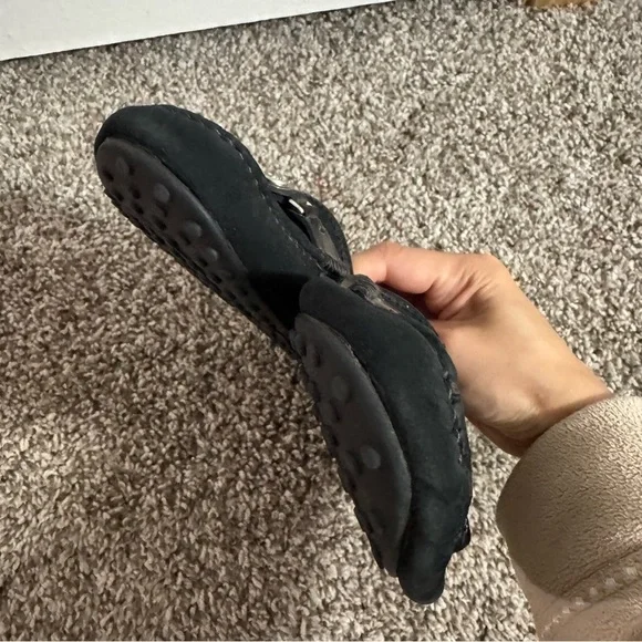 Coach Women's Black Loafers with Silver Accent Size 7 - Picture 6 of 15